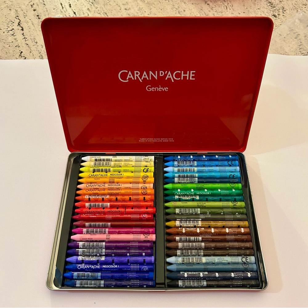 Caran d'Ache Neocolor II Pastel Sticks - Crayons Set - Almost Brand New